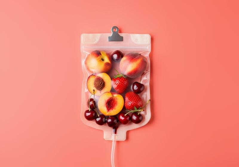 Nutritionist vitamin and Mineral IV drip infusion for skin hydration, immunity, energy, mood and anti-anxiety.
